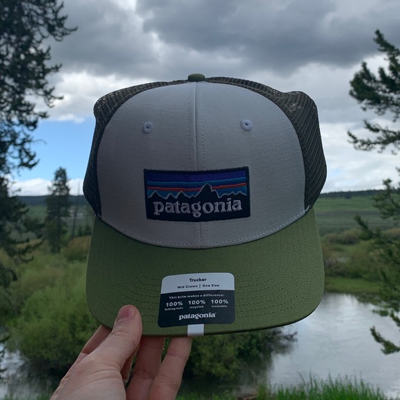 NWT Patagonia Hat - Green & White - Picture 3 of 7